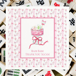 Servilleta De Papel Bam Bam Gracias Mamáes'am Mahjong Bebe Tiles Funny