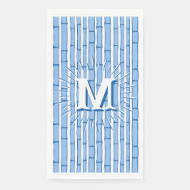 Servilleta De Papel Bambooey Bamboo Stripe in Blue Personalized