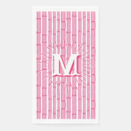 Servilleta De Papel Bambooey Franja de Bambú en Rosa Personalizado