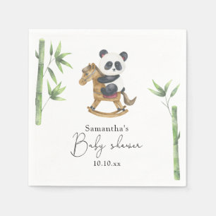 Servilleta De Papel Bambú y ducha de bebé Panda Bear