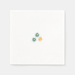 Servilleta De Papel Banana Amarillo, Verde Azul Oscuro, decorativo