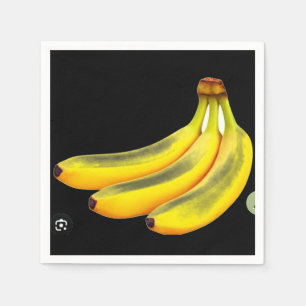 Servilleta De Papel Banana negra amarilla