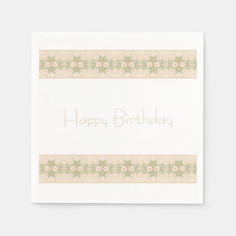 Servilleta De Papel Banda Acentuada con Floral Dainty