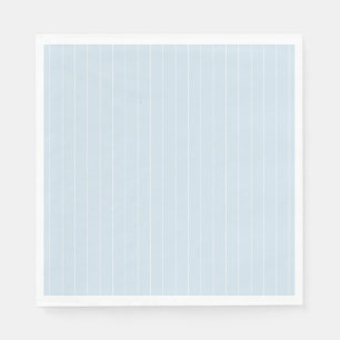 Servilleta De Papel Banda de estampado moderno azul pálido y blanco