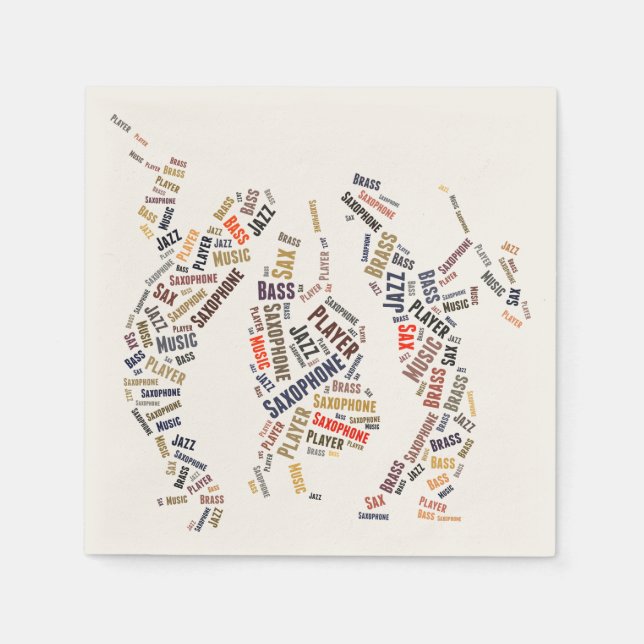 Servilleta De Papel Banda de Jazz (Anverso)