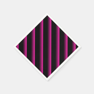 Servilleta De Papel Banda diagonal de color negro y rosado caliente