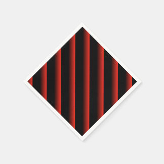 Servilleta De Papel Banda diagonal negra y roja