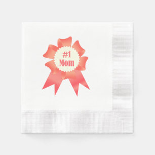 Servilleta De Papel Banda ganadora del premio Gratitude Número Uno Mom