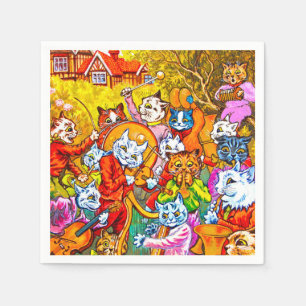 Servilleta De Papel Banda musical de Cat