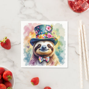 Servilleta De Papel Bandas acuáticas florales 2