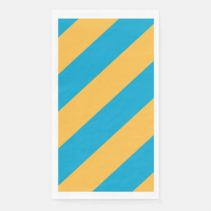 Servilleta De Papel Bandas azules y amarillas para bebés