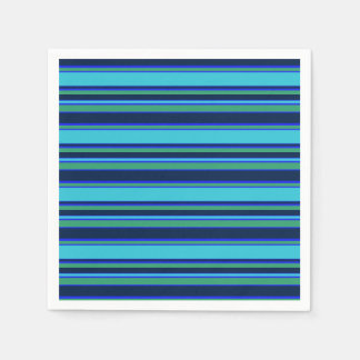 Servilleta De Papel Bandas azules y verdes