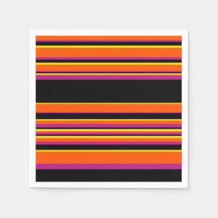 Servilleta De Papel Bandas complejas: negro, rosa, Naranja y amarillo