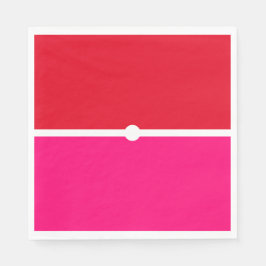 Servilleta De Papel Bandas de colores rosados de la tela roja brillant