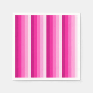 Servilleta De Papel Bandas de sombra rosadas calientes