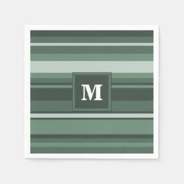 Servilleta De Papel Bandas verdes monográficas