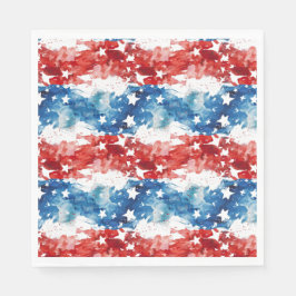 Servilleta De Papel Bandera abstracta 4 de julio