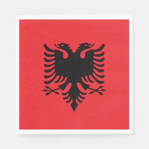 Servilleta De Papel Bandera albanesa
