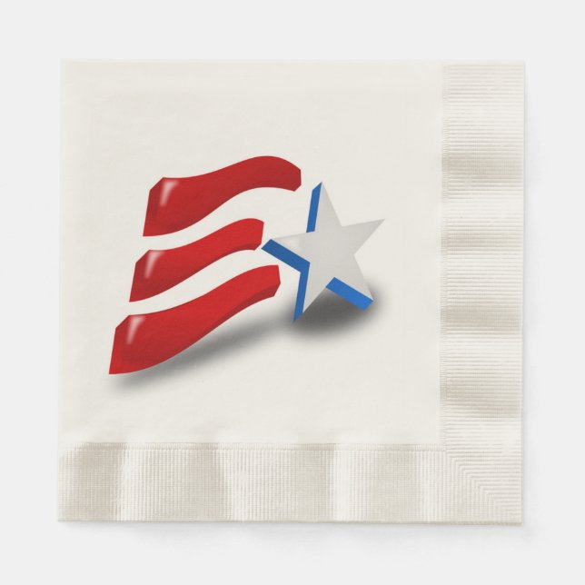SERVILLETA DE PAPEL BANDERA AMERICANA (Anverso)