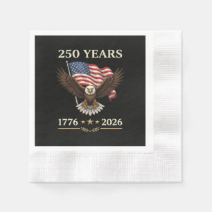 Servilleta De Papel Bandera Americana Águila 250 Años 1776 2026