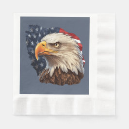 Servilleta De Papel Bandera americana águila calva