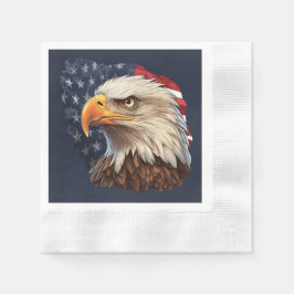 Servilleta De Papel Bandera americana águila calva