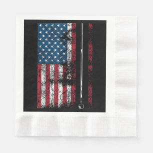 Servilleta De Papel Bandera Americana Billiard Stick Cute Table Game F