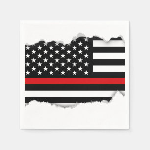 Servilleta De Papel Bandera americana del estilo patriótico del