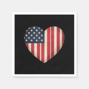 Servilleta De Papel Bandera Americana Patriótica de EEUU Estrella Fran