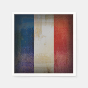 Servilleta De Papel Bandera apenada de Francia