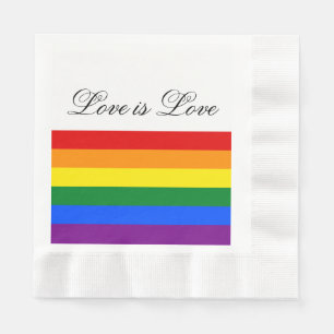 Servilleta De Papel Bandera arcoiris de la igualdad de amor Orgullo Ga