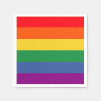 Servilleta De Papel Bandera arcoiris lgbtq diseño simple