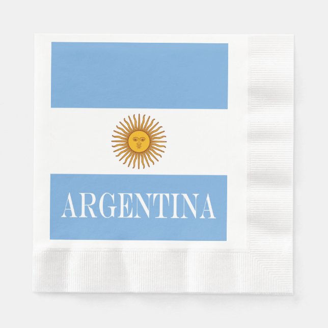 Servilleta De Papel Bandera argentina Bandera De Argentina (Anverso)