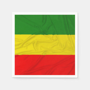 Servilleta De Papel Bandera arrugada de Rastafarian