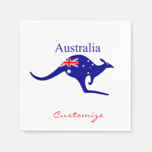 Servilleta De Papel Bandera australiana Thunder_Cove