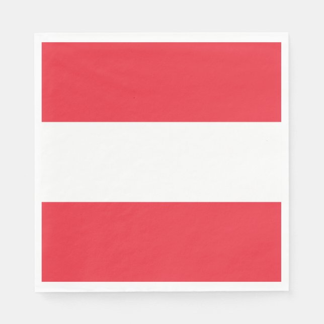 Servilleta De Papel Bandera austriaca (Austria) (Anverso)