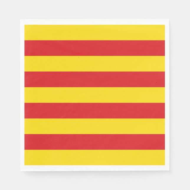 Servilleta De Papel Bandera catalana (Anverso)