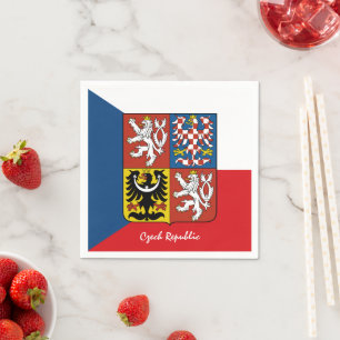Servilleta De Papel bandera checa y fiesta de la República Checa Czech