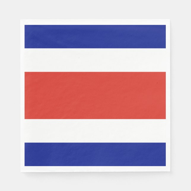 Servilleta De Papel Bandera Civil de Costa Rica (Anverso)