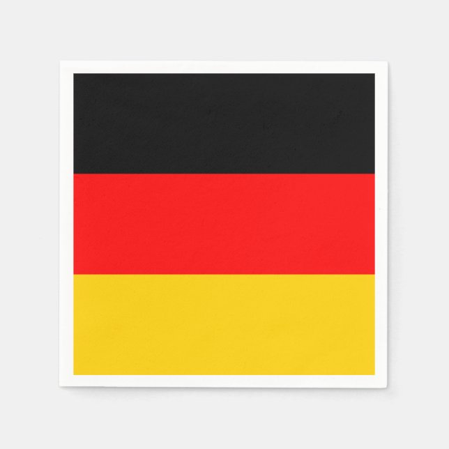 Servilleta De Papel Bandera de Alemania (Anverso)
