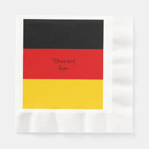 Servilleta De Papel Bandera de Alemania o de Deutschland