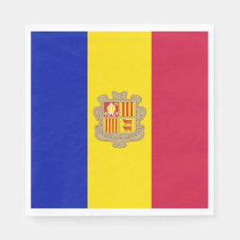 Servilleta De Papel Bandera de Andorra