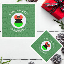 Servilleta De Papel Bandera de ángel de la diáspora africana personali