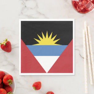 Servilleta De Papel bandera de Antigua y Barbuda