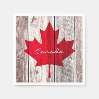 Servilleta De Papel Bandera de arce rojo canadiense