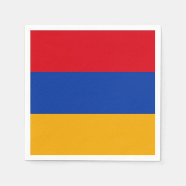 Servilleta De Papel Bandera de Armenia (Anverso)