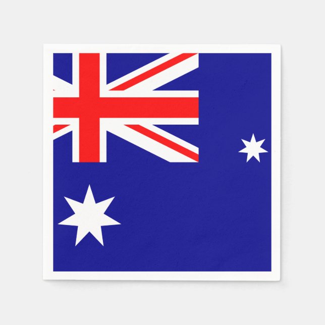 Servilleta De Papel Bandera de Australia (Anverso)