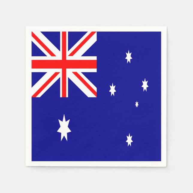 Servilleta De Papel Bandera de Australia (Anverso)