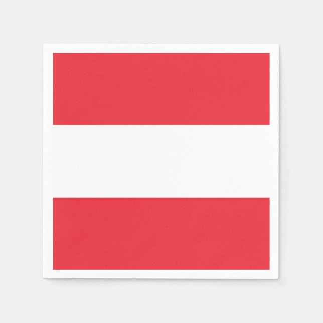 Servilleta De Papel Bandera de Austria (Anverso)