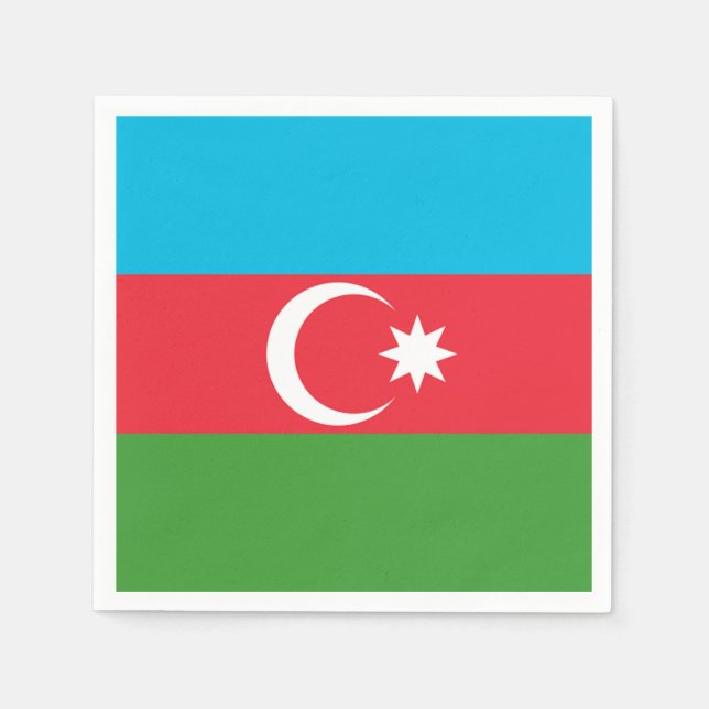 Servilleta De Papel Bandera de Azerbaiyán (Anverso)